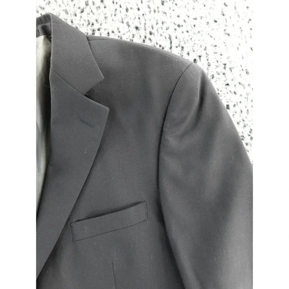 Wilke Rodriguez Classic Black Two Button Blazer Mens Business Casual Suit 42L